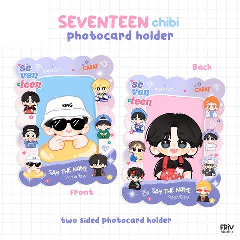 ACRYLIC PHOTOCARD HOLDER SEVENTEEN CHIBI