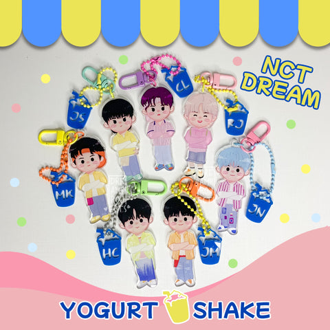 NCT Dream Yogurt Shake Member Keychain