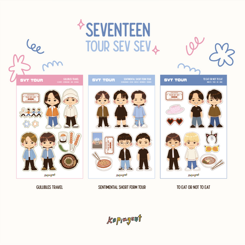 SVT Tour Sev Sev Sticker Sheet