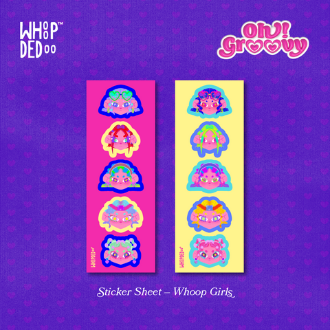 Sticker Sheet – Whoop Girls by WhoopDeDoo
