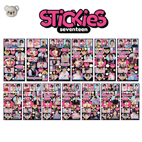 SEVENTEEN GLITTERY DECO STICKER BY SAJANGNEEDS
