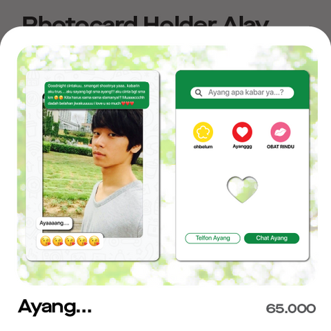 Ayang... PHOTOCARD HOLDER
