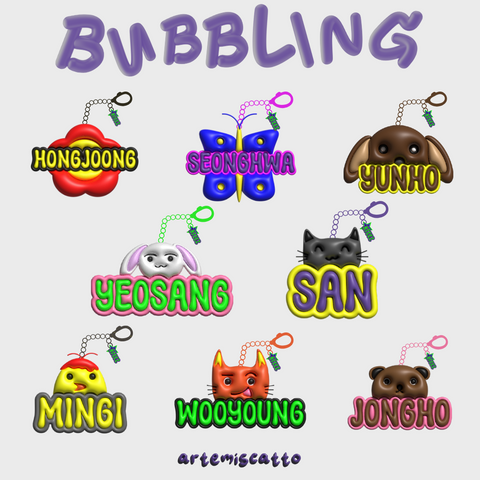 Bubbling ATZ Keychain