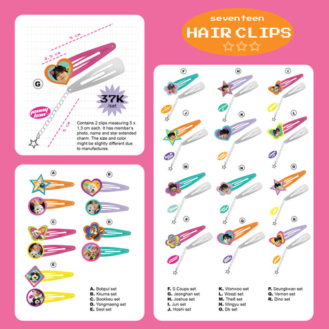 SEVENTEEN SVT HAIRCLIPS PET VERSION BY GYURASSIC