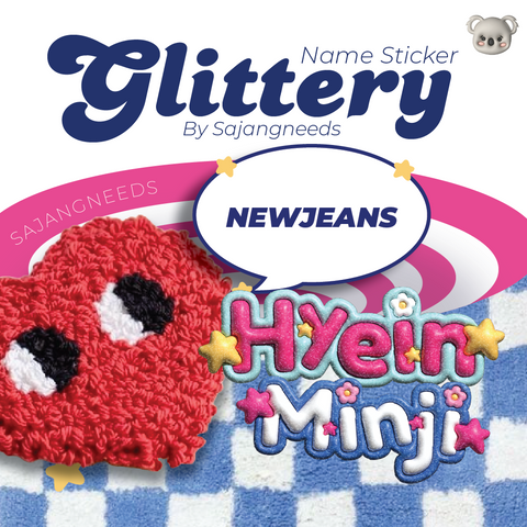 NEWJEANS NAME STICKER (SET) By Sajangneeds