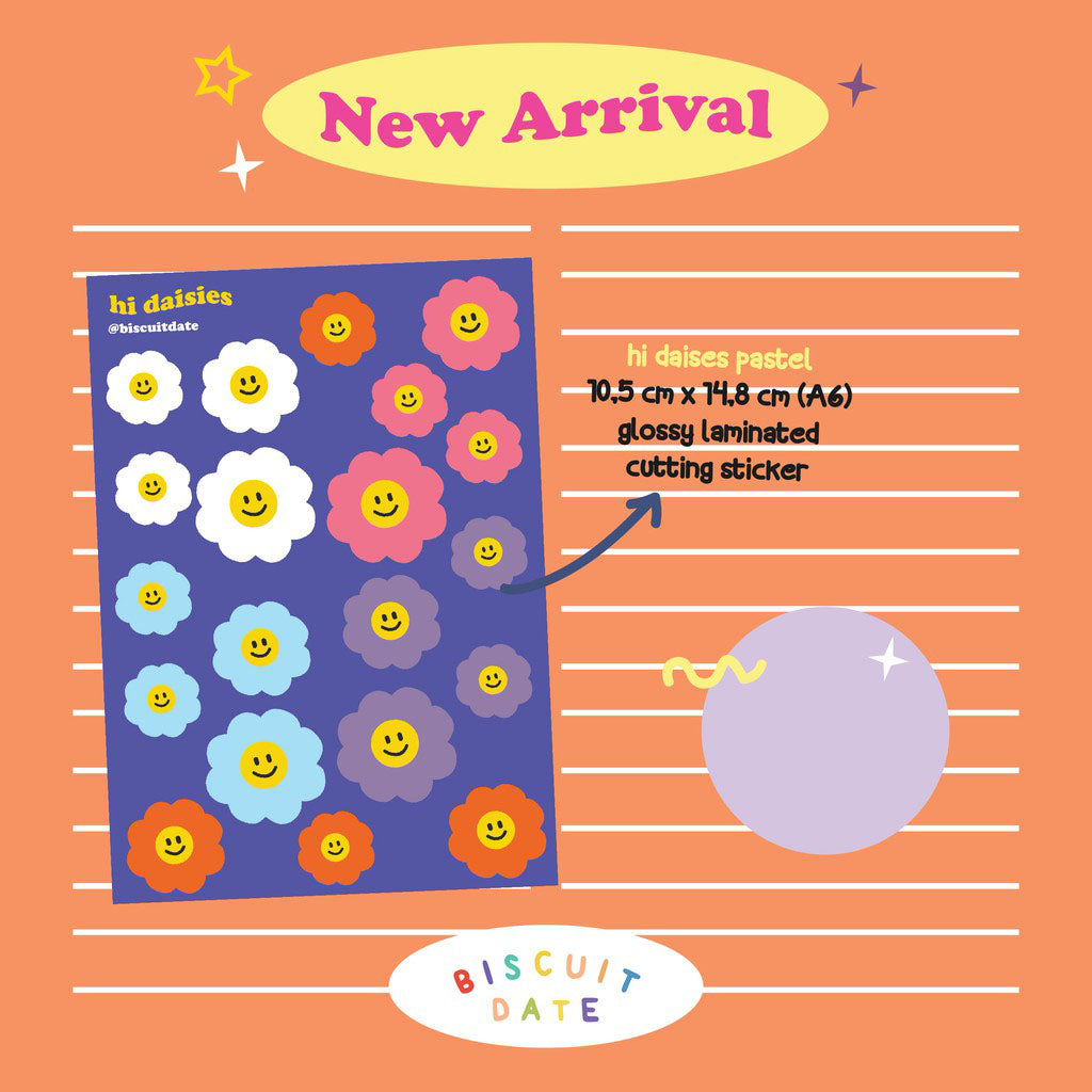 [Biscuit Date] Hi daisies sticker