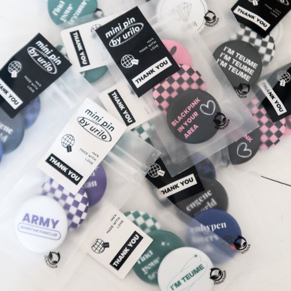 [Urilo Studio] KPOP MINI PIN (Treasure, Enhypen, NCT, BTS, Blackpink)