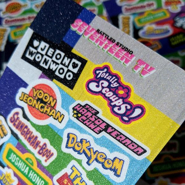 [Rattled Studio] SEVENTEEN TV Sticker Sheet