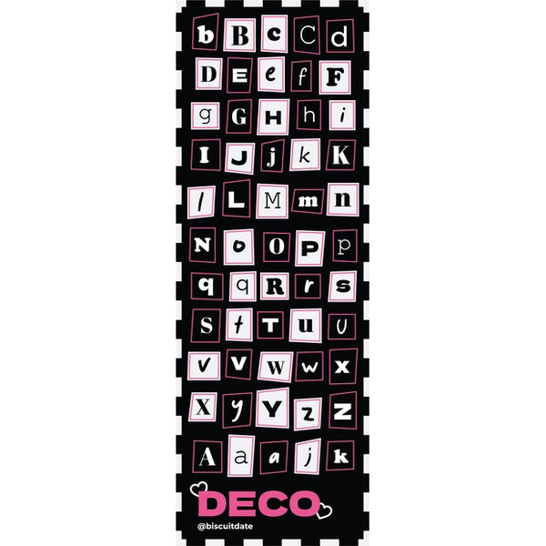 [Biscuit Date] Pink Monochrome Deco sticker