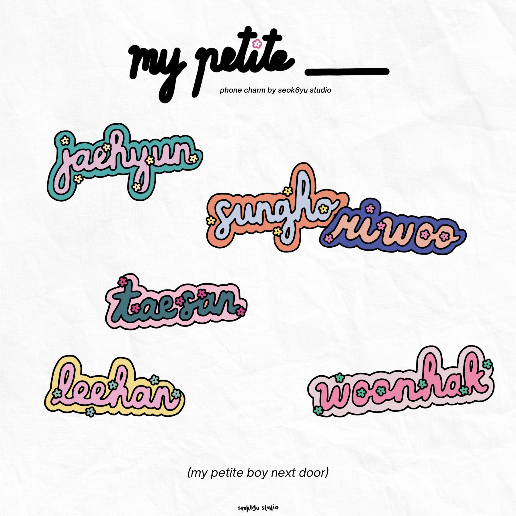 my petite boy next door phone charm by seok6yu studio