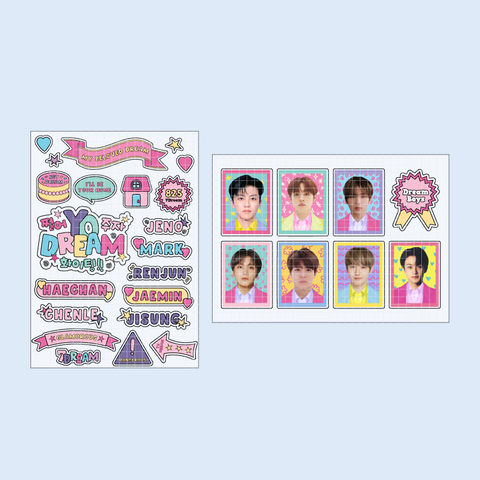 NCT Dream Name &amp; ID Photo Sticker Set