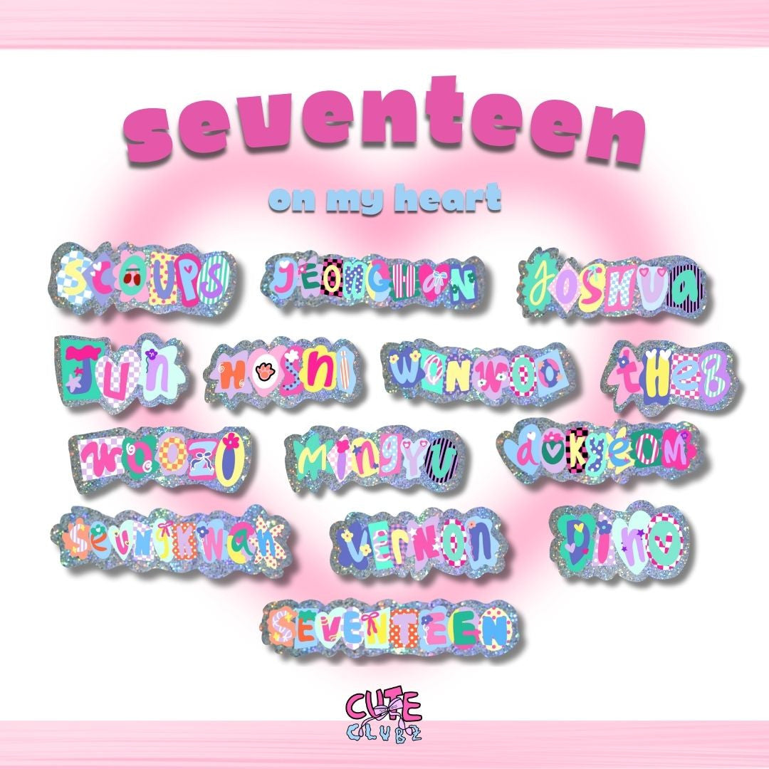 Seventeen: Big Hologram Stickers