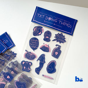 TXT Doing Things Sticker Sheet