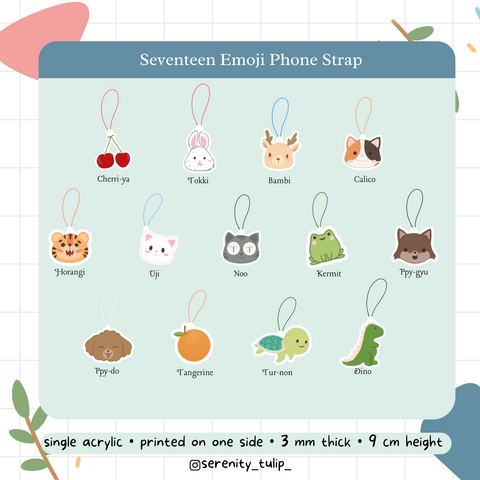 Seventeen Emoji Strap Phone