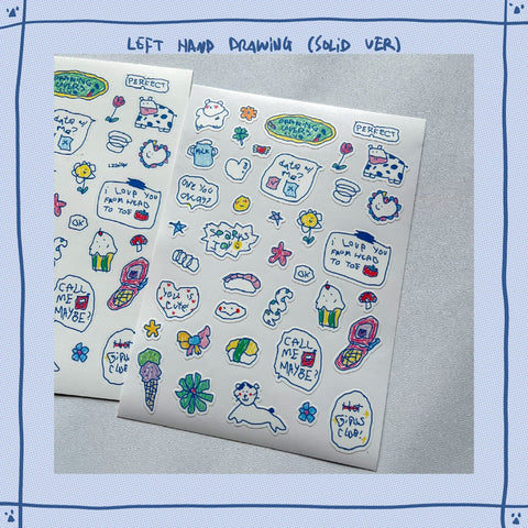 LAZYNISW LEFT HAND DRAWING STICKER