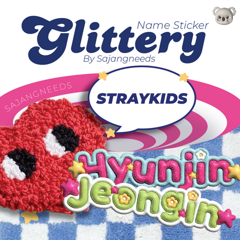 STRAYKIDS NAME STICKER (SET) By Sajangneeds