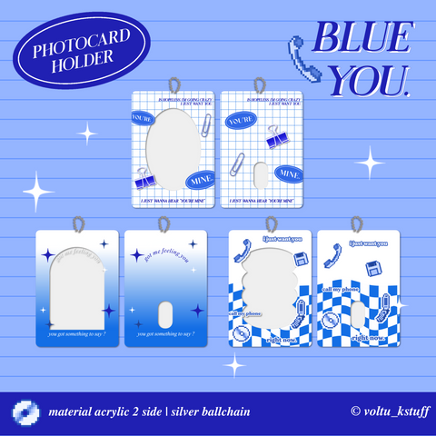 VOLT BLUE YOU PHOTOCARD HOLDER