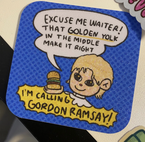mark - golden hour sticker