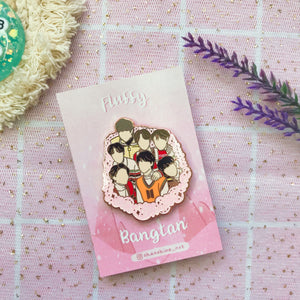 Fluffy Bangtan Enamel Pin
