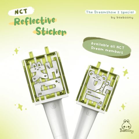 NCT DREAM Reflective Lightstick Sticker Deco by Baeboony