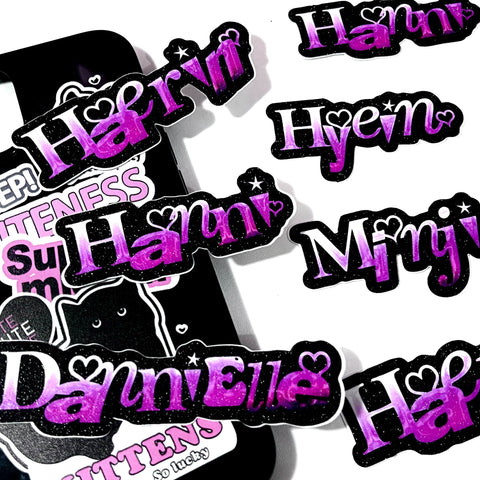 NEWJEANS MEMBER NAME STICKER