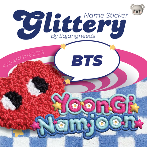 BTS NAME STICKER (SET) By Sajangneeds