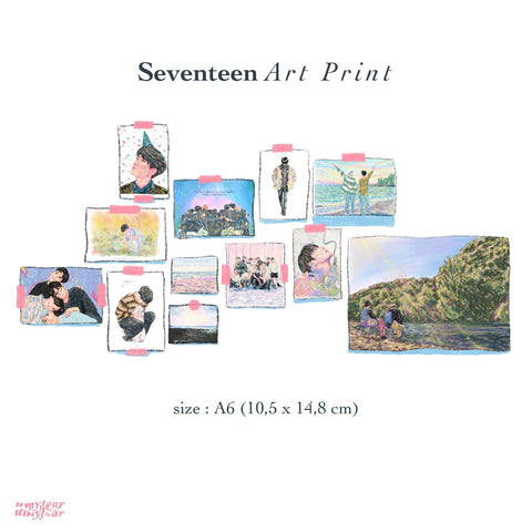 [A6] Seventeen Art Print/ Wall Decor