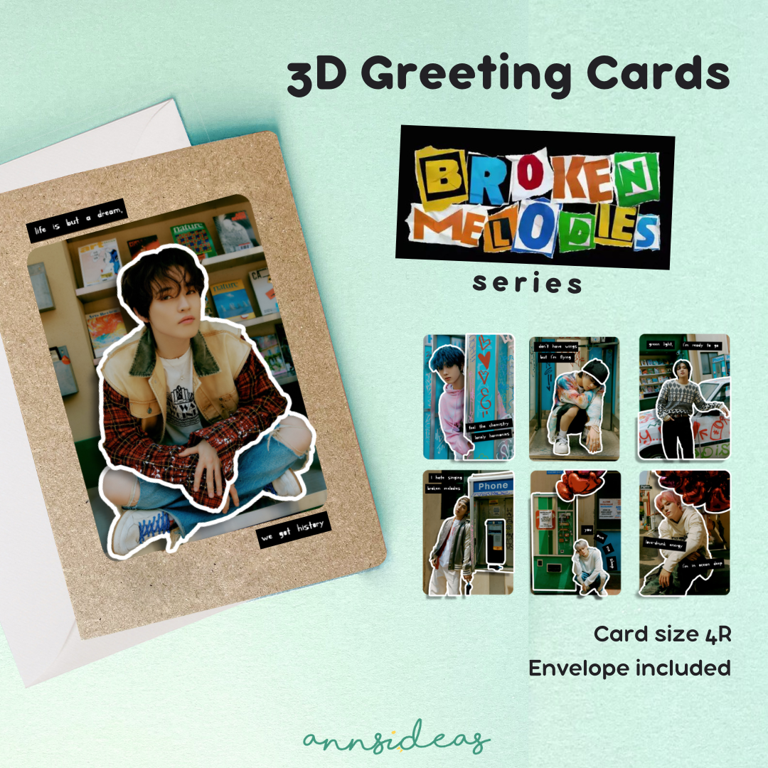 3D Greeting Cards - NCT Dream Broken Melodies Series