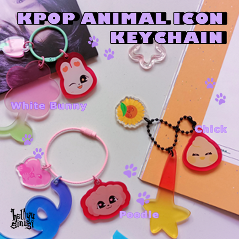 Kpop Animal Icon Keychain by Hallyusinasi