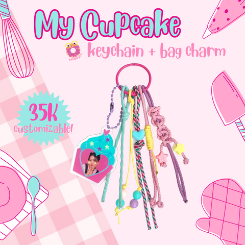 MY CUPCAKE KEYCHAIN + BAG CHARM