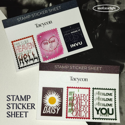 Taeyeon Tracks Stamp Sticker
