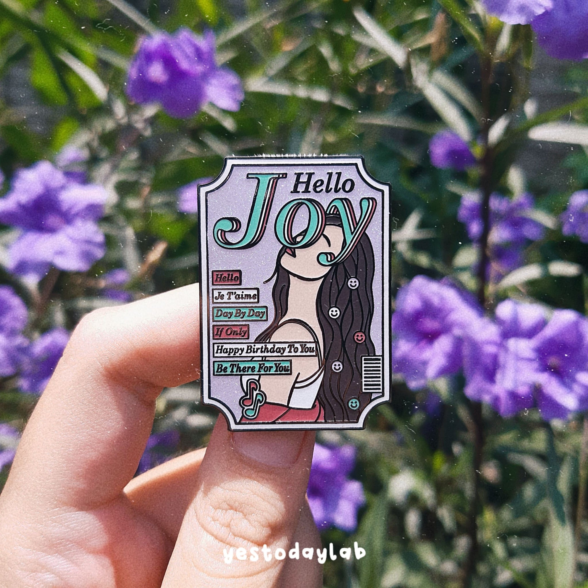 Red Velvet Joy Hello Enamel Pin