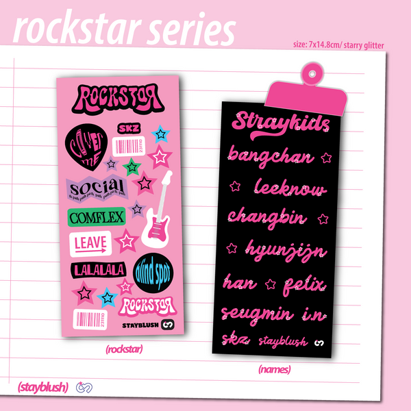 STRAY KIDS ROCKSTAR STICKER