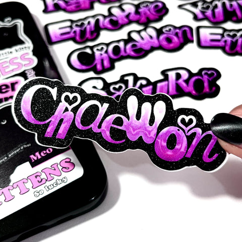 LE SSERAFIM MEMBER NAME STICKER