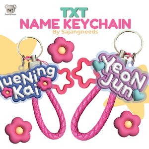 TXT Name Keychain By Sajangneeds