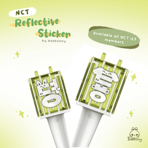 NCT 127 Reflective Lightstick Sticker Deco by Baeboony