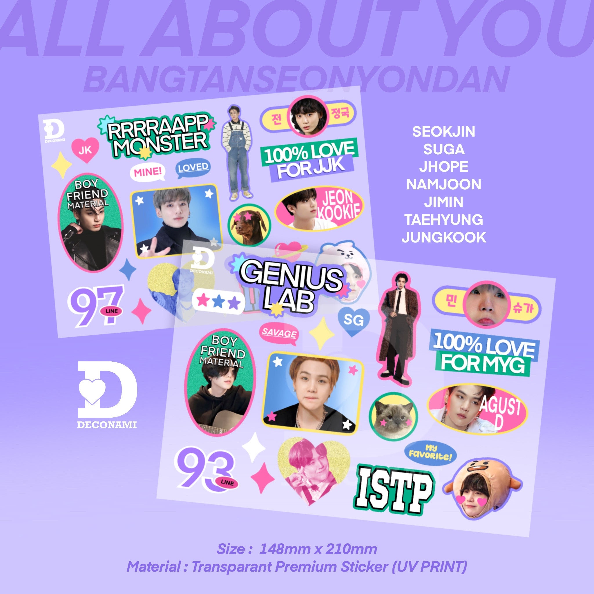 ALL ABOUT YOU stickers