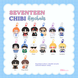 SEVENTEN CHIBI KEYCHAIN VOL 1 FRIVSTUDIO
