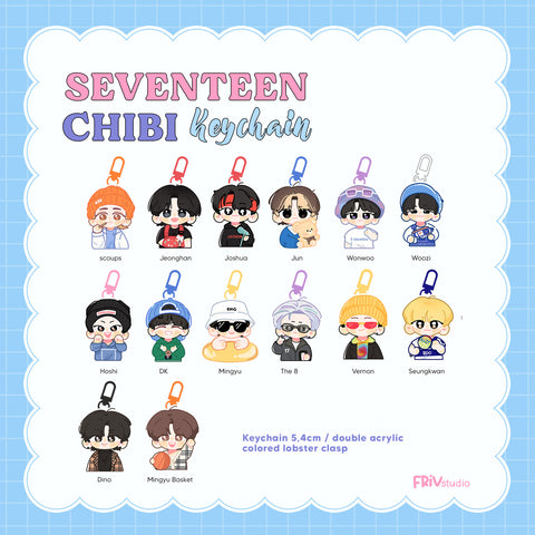 SEVENTEN CHIBI KEYCHAIN VOL 1 FRIVSTUDIO