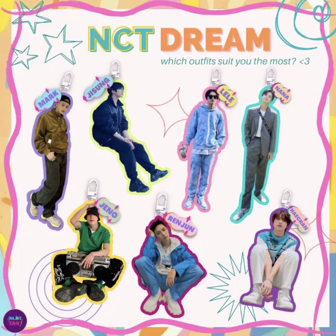 NCT Dream Outfit Keychain
