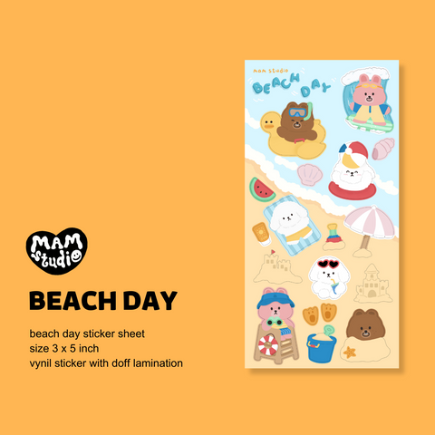 Beach Day Sticker