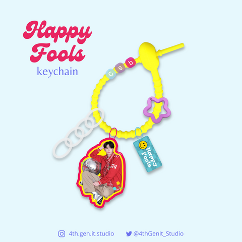 TXT Happy Fools Keychain