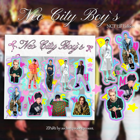 Neo City Boy`s NCT 127 clear sticker