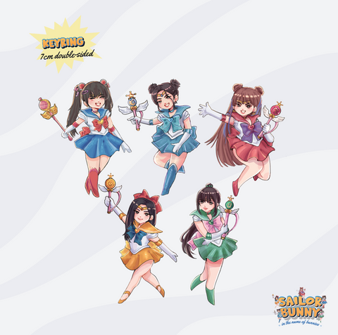 Sailor Bunny Keychain Standee