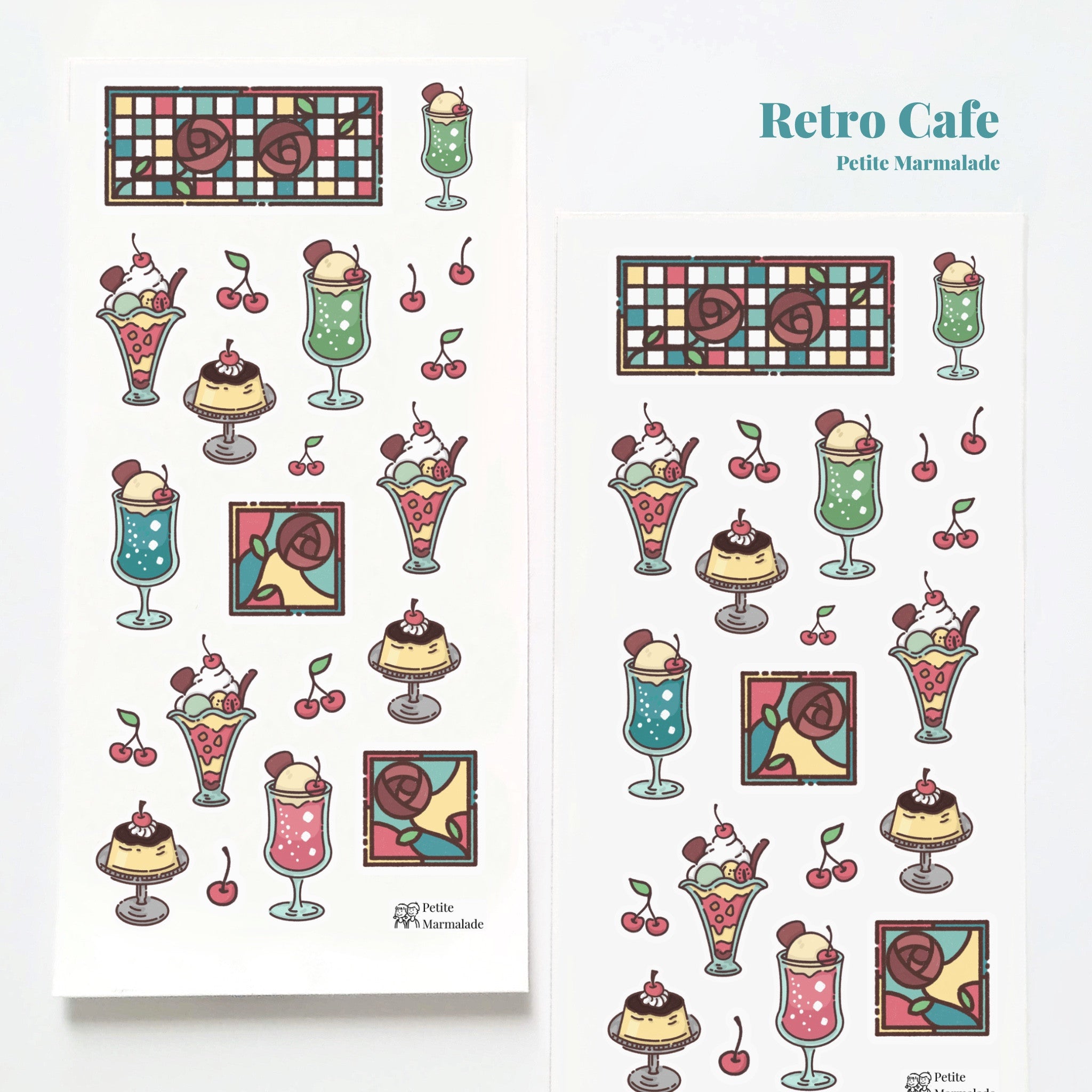 Petite Marmalade Deco Sticker - Retro Cafe