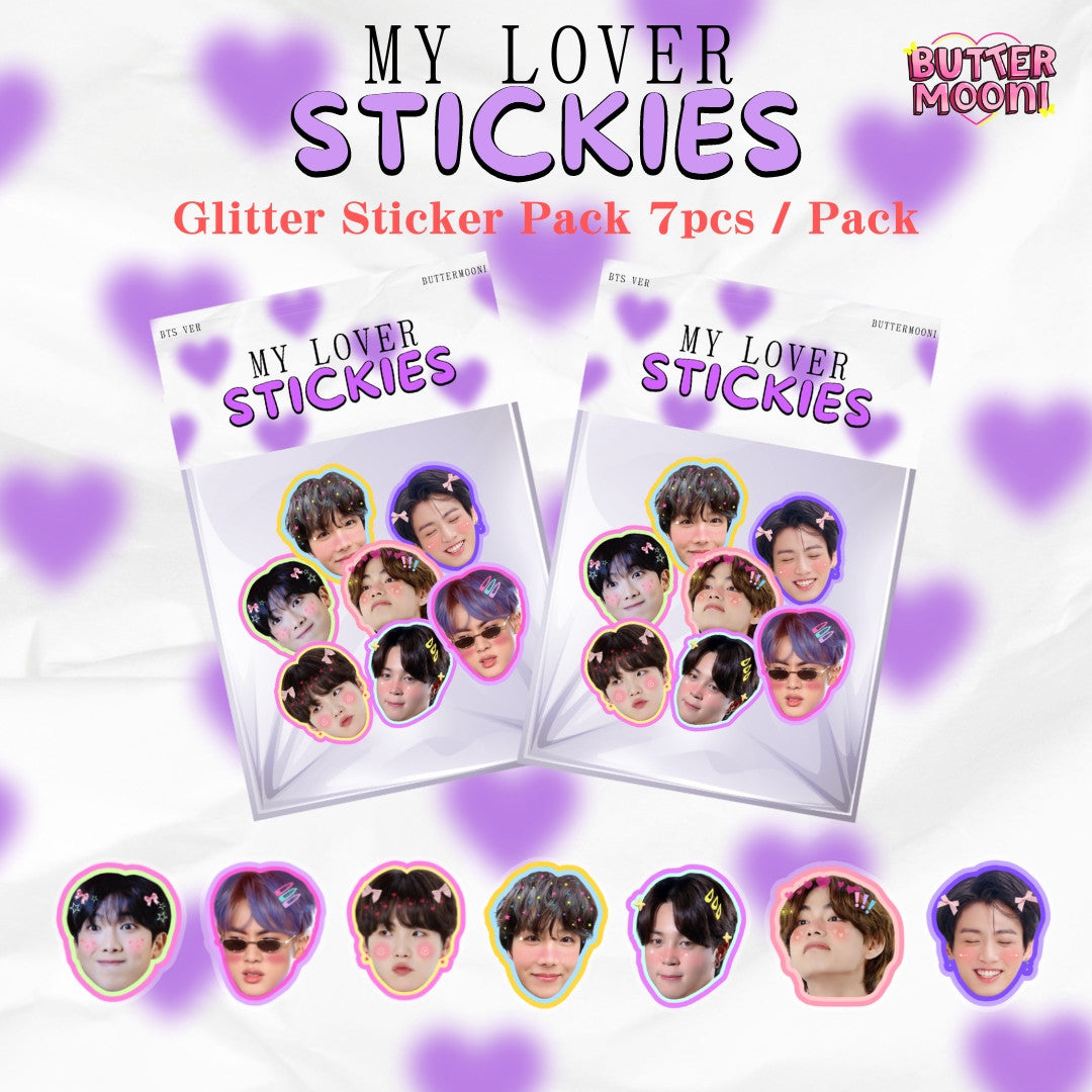 BTS My Lover Glitter Stickers Pack