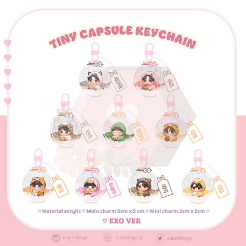 EXO Tiny Capsule Keychain