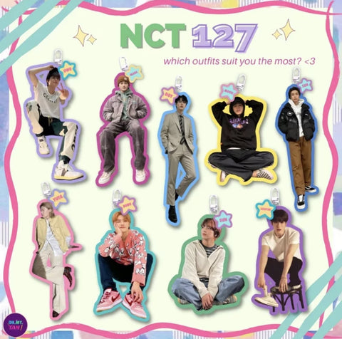 NCT 127 Outfit Keychain
