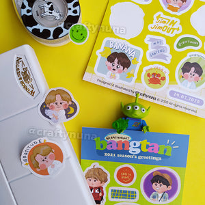 BTS Tokopedia WIB 2020 FANART STICKER