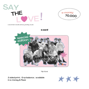 SAY THE LOVE! a seventeen doodle e-card by seok6yu studio